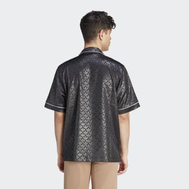 Camiseta Monograma Estampada Negro Hombre Originals