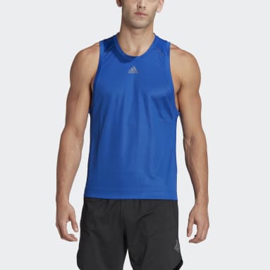 Men's Cycling Blue HIIT Spin Training Tank Top