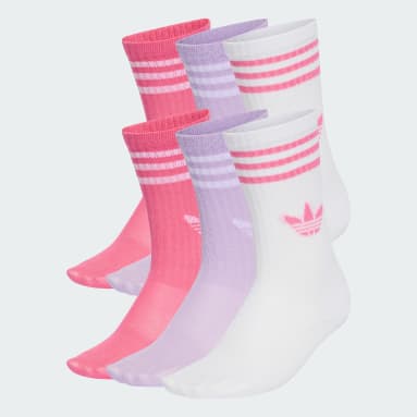3-Streifen Crew Socken 6 Paar Kinder