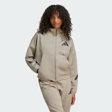 Áo Hoodie Khóa Kéo Dọc Thân adidas Z.N.E.