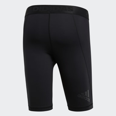 Licras Cortas Alphaskin Sport - Pretina Baja Negro Hombre Training