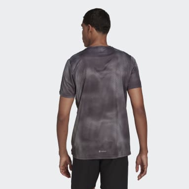 T-shirt Own the Run Colorblock Gris Hommes Running