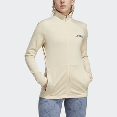 Women's TERREX Beige TERREX Multi Full-Zip Fleece Jacket