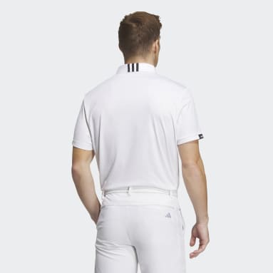Men Golf White AEROREADY Deboss Polo Shirt