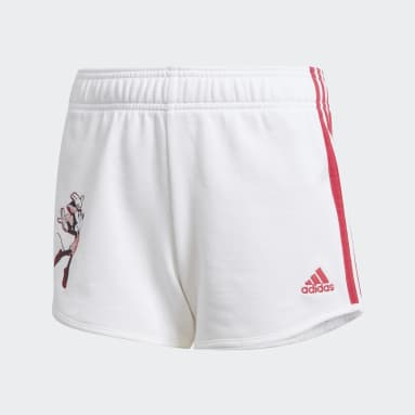 Girls Sportswear White Gym Shorts