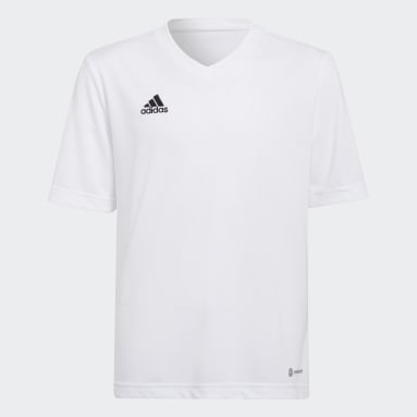 Youth Soccer White Entrada 22 Jersey