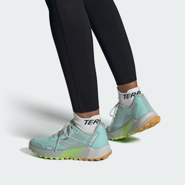 Women TERREX Turquoise Terrex Agravic Flow 2.0 Trail Running Shoes