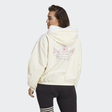 Women Lifestyle White 윈드브레이커 재킷