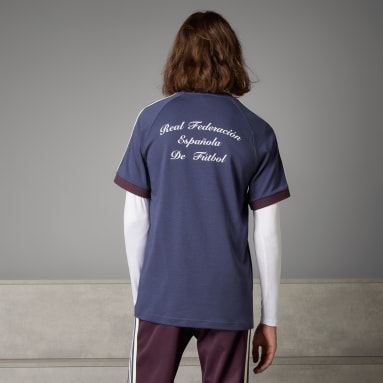 T-shirt 3-Stripes Adicolor Classics de Espanha Azul Futebol