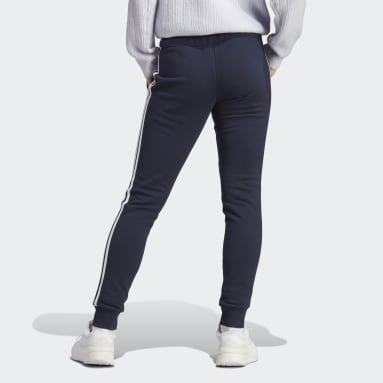 Ženy Sportswear modrá Kalhoty Essentials 3-Stripes French Terry Cuffed