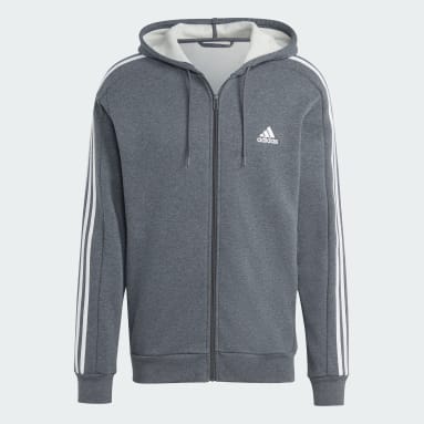 Essentials Fleece 3-Stripes Full-Zip Hoodie