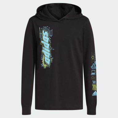 Youth Training Black Long Sleeve Space Age Tee