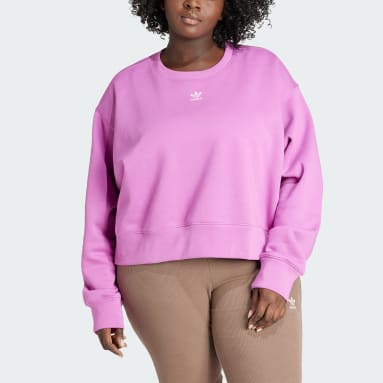 Sweat-shirt ras-du-cou Adicolor Essentials (Grandes tailles) Rose Femmes Originals