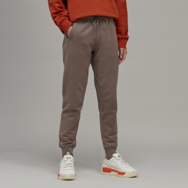 Y-3 Classic Terry Cuffed Pants Brązowy
