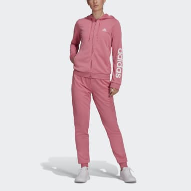 Sudadera Essentials Logo Felpa Francesa Rosa Mujer Sportswear