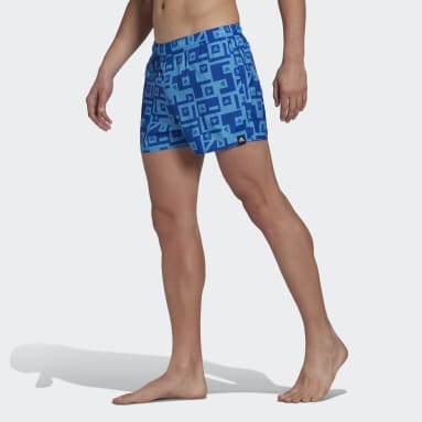 Short de bain Graphic Bleu Hommes Natation