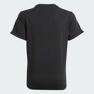 T-shirt Brand Love Gold Enfants noir Adolescents 8-16 Years Sportswear
