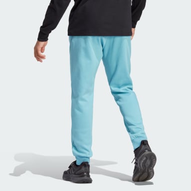 Pantaloni Essentials Fleece Regular Tapered Blu Uomo Sportswear