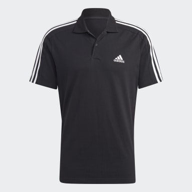 Essentials Piqué Embroidered Small Logo 3-Stripes Polo Shirt