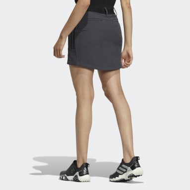Women Golf Black 스트레치 브러쉬드 스커트