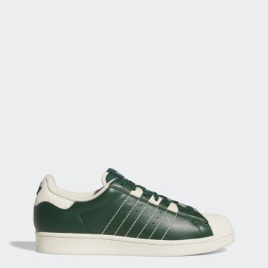 green suede adidas superstar