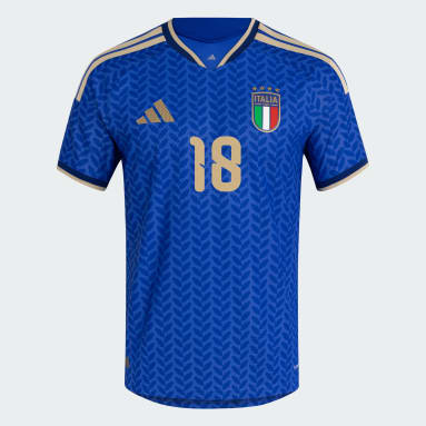 Italy 26 Home Barella Authentic Jersey