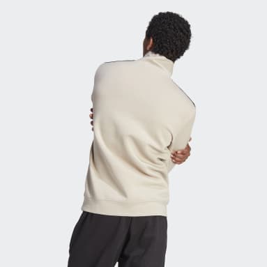 Sudadera Adicolor Classics Half-Zip 3 bandas Beige Hombre Originals