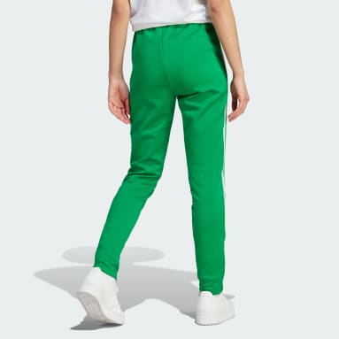 adidas Originals Track Pants Green Jogger Classic Trefoil Rare Men Size XL