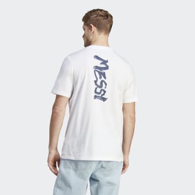 Polera Estampada Messi Fútbol CNY Blanco Hombre Fútbol