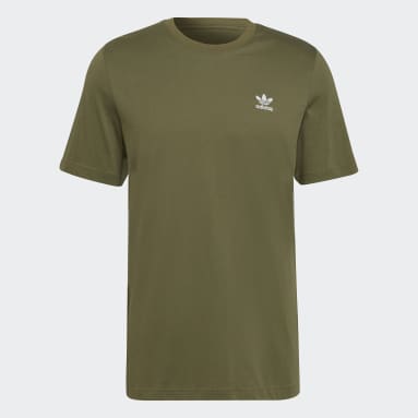 Remera Trifolio Adicolor Essentials Verde Hombre Originals