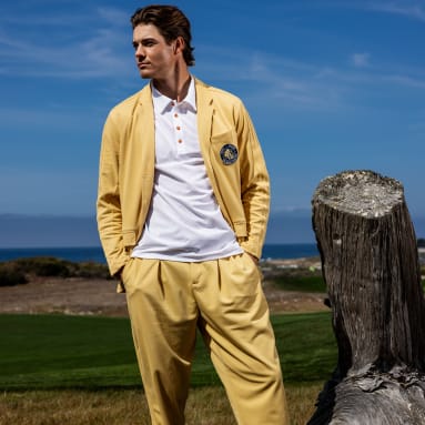 Men's Golf Beige adidas x Malbon Pants