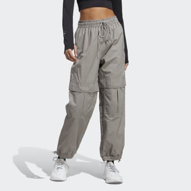 Ženy adidas by Stella McCartney šedá Sportovní kalhoty adidas by Stella McCartney TrueCasuals Woven Solid