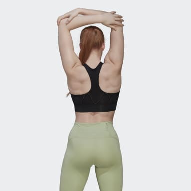 Women Training Black Running Medium-Support Pocket Bra