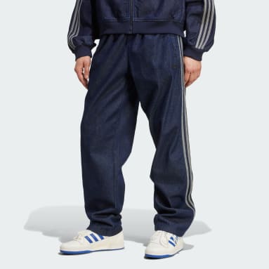 adidas Adicolor Pantaloni Loose Trackpant Denim Stone