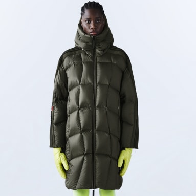 Adidas puffer jacket long hotsell