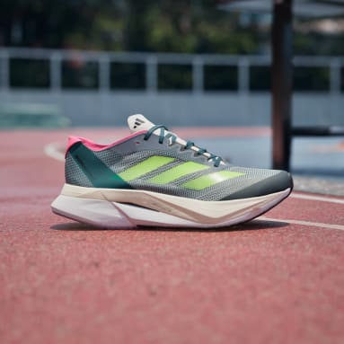 ผู้หญิง วิ่ง สีเทอร์คอยส์ รองเท้า Adizero Boston 12