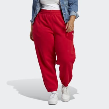 Frauen Originals Essentials Fleece Jogginghose – Große Größen Rot