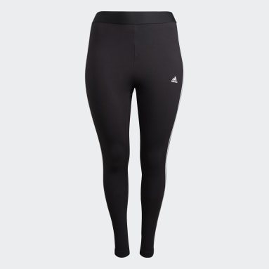 Mallas Essentials 3 Franjas Negro Mujer essentials