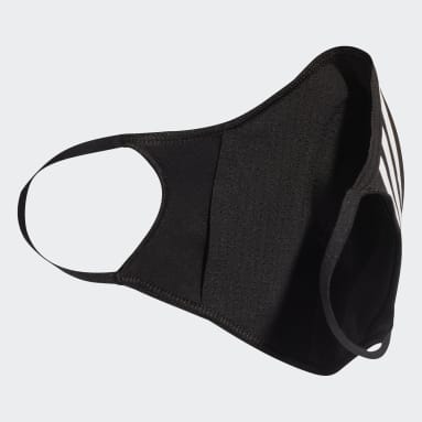 Sportswear Black Face Cover 3-Stripes - Not For Medical Use
