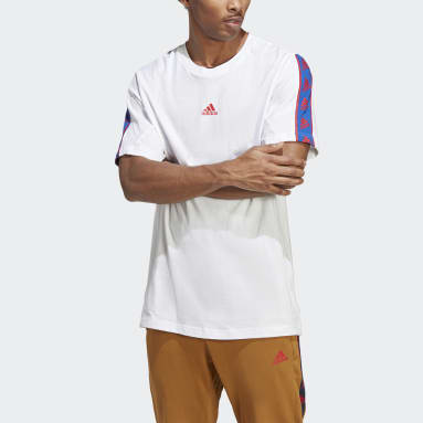 ผู้ชาย Sportswear สีขาว เสื้อยืด Brandlove