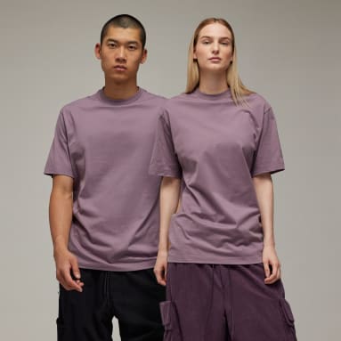 y_3 Purple Y-3 릴랙스드 반팔 티