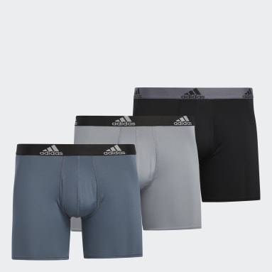 Men's Training Grey Performance Boxers Three-Pack (Big and Tall)