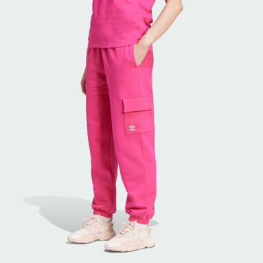 CALÇAS EM FLEECE ESSENTIALS Rosa Mulher Originals