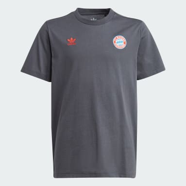 T-shirt Trefoil Essentials do FC Bayern München – Criança Vermelho Criança Futebol