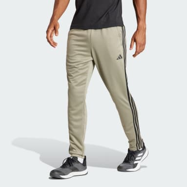 Suwangi Pantaloni Tuta Uomo Palestra Running della Allenamento Slim Fit  Design a Righe con Tasche Zip