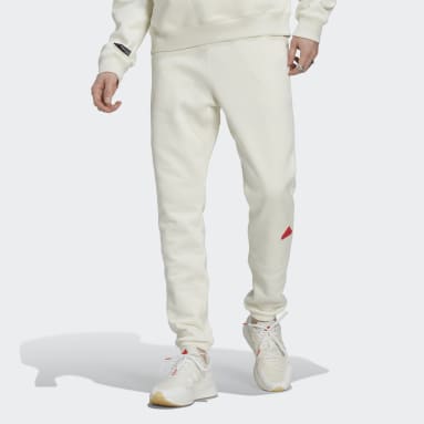 Calças em Fleece Branco Homem Sportswear