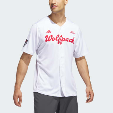 Men's Baseball White Wolfpack Retail Baseball Jersey
