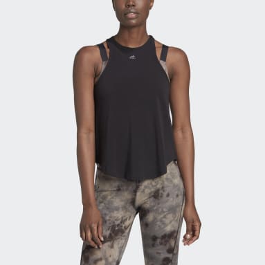 Débardeur Yoga Studio ajouré au dos noir Femmes Entraînement