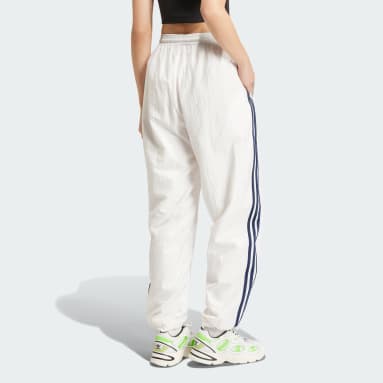 ADIDAS Womens Tracksuit Trousers Joggers UK 40/42 Medium Blue Cotton, Vintage & Second-Hand Clothing Online