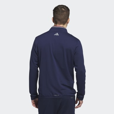 Men Golf Blue Lightweight COLD.RDY Quarter-Zip Sweatshirt